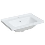 vidaXL Évier salle de bain blanc 71x48x19 5 cm rectangulaire céramique
