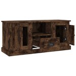 vidaXL Meuble TV chêne fumé 100x35 5x45 cm bois d'ingénierie