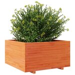 vidaXL Jardinière cire marron 90x90x49 5 cm bois de pin massif