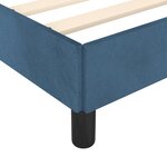 vidaXL Cadre de lit avec tête de lit Bleu foncé 180x200 cm Velours