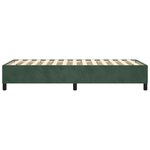 vidaXL Cadre de lit sans matelas vert foncé 100x200 cm velours