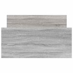 vidaXL Cadre de lit sans matelas sonoma gris 75x190 cm