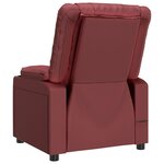 vidaXL Fauteuil de massage Rouge bordeaux Similicuir