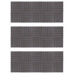 vidaXL Carreaux de terrasse 30Pièces Délavage gris 30x30 cm Acacia solide