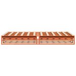 vidaXL Cadre de lit sans matelas cire marron 140x190cm bois pin massif