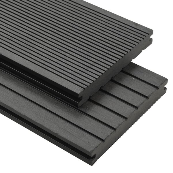 vidaXL Panneaux de terrasse solides et accessoires WPC 20m² 2 2 m Gris