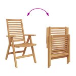 Chaises de jardin vidaXL 2 pièces en teck