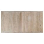 vidaXL Table à manger Blanc 160x80x75 cm Bois de manguier massif