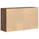 Buffet vidaXL Chêne marron Bois d'ingénierie 120 x 36 x 69 cm Buffet