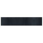 vidaXL Tapis rectangulaire gris 100x1000 cm bambou