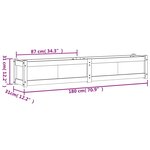vidaXL Jardinière 180x31x31 cm bois de pin imprégné