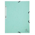 Lot De 3 Chemises À Élastiques 3 Rabats Carte Lustrée 400g/m2 - A4 - Nature - X 17 - Exacompta