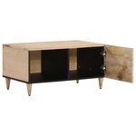 vidaXL Table basse 80x50x40 cm bois de manguier massif