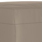 vidaXL Repose-pied Taupe 60x50x41 cm Tissu microfibre