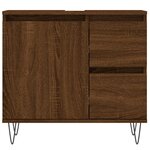 vidaXL Armoire de bain chêne marron 65x33x60 cm bois d'ingénierie