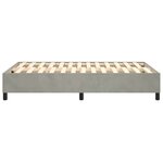 vidaXL Cadre de lit sans matelas gris clair 120x200 cm velours