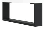 vidaXL Meuble TV blanc brillant 103 5x30x50 cm bois d'ingénierie