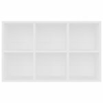 vidaXL Bibliothèque/Buffet blanc 66x30x98 cm bois d'ingénierie