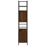 vidaXL Bibliothèque chêne brun 80x30x145 5 cm bois d'ingénierie et fer
