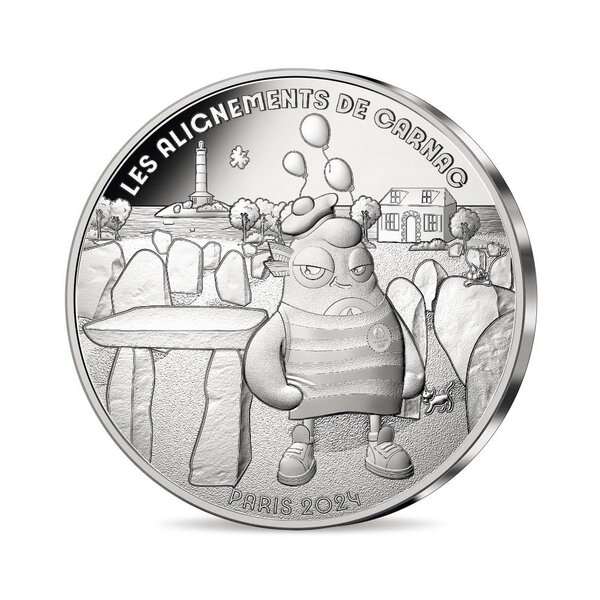 Des souvenirs gravés – Les Alignements de Carnac - Monnaie de 10€ Argent