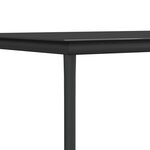 vidaXL Ensemble à manger de jardin coussins 7 Pièces noir rotin et acier