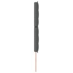 vidaXL Tête de Lit LED Design Lignes Gris Foncé 100 cm Tissu
