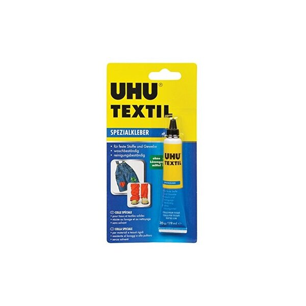 UHU Colle spéciale TEXTIL sans solvant, 20 g