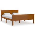 vidaXL Cadre de lit sans matelas marron miel pin massif 160x200 cm