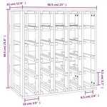 vidaXL Casier à vin 58 5x33x60 5 cm Bois de pin massif