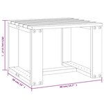 vidaXL Chaises longues lot de 2 avec table blanc bois massif de pin