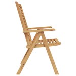 Chaises de jardin vidaXL 2 pièces en teck
