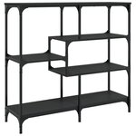 vidaXL Table console noir 103x32x95 cm bois d'ingénierie