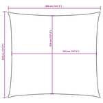 vidaXL Voile de parasol tissu oxford carré 3 6x3 6 m bleu