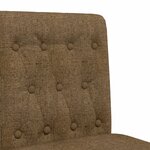 vidaXL Chaises de bar lot de 2 bois massif d'hévéa et tissu