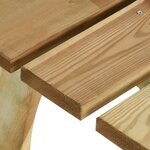 vidaXL Ensemble à manger de jardin 5 Pièces Bois de pin imprégné