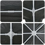 vidaXL Tente de fête anthracite 8x4 m PE