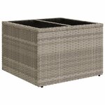 vidaXL Salon de jardin 8 Pièces avec coussins gris clair résine tressée