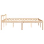 vidaXL Lit pour personne âgée 140x200 cm bois massif de pin