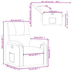 vidaXL Fauteuil inclinable noir tissu microfibre