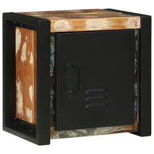 vidaXL Armoire Murale de Salle de Bain Multicolore Bois Récupéré Moyenne