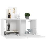 vidaXL Meubles TV 4 Pièces Blanc 60x30x30 cm Aggloméré