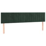 vidaXL Sommier à lattes de lit et matelas Vert foncé 200x200cm Velours