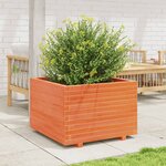 vidaXL Jardinière cire marron 70x70x49 5 cm bois de pin massif
