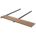 vidaXL Panneaux de terrasse solides et accessoires WPC 25 m² 4 m Teck