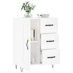 vidaXL Buffet blanc 69 5x34x90 cm bois d'ingénierie