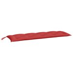 vidaXL Coussin de banc de jardin rouge 150x50x7 cm tissu oxford