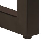 vidaXL Table basse 100x50x35 cm Bois de manguier solide et acier