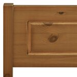 vidaXL Cadre de lit sans matelas pin massif marron miel 200x200 cm