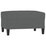 vidaXL Repose-pied Gris foncé 70x55x41 cm Tissu