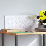 vidaXL Plaques en Aluminium à Chevrons - 2 Pack  Antidérapantes  40x30 cm